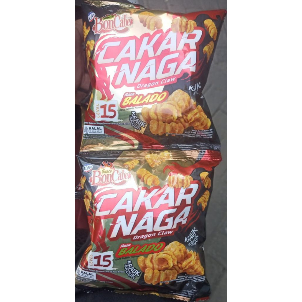 

Boncabe snack Cakar Naga Rasa Balado 25gr x 10pcs