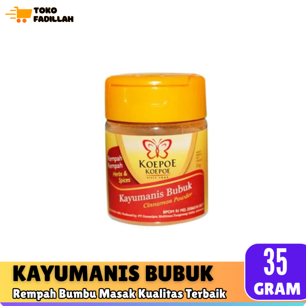 

Koepoe Koepoe Kayu Manis Bubuk 35 gr