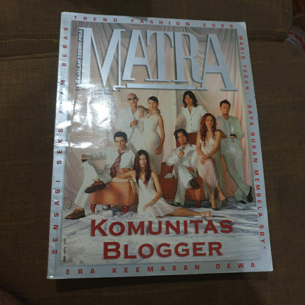 Majalah Musik Tren Pria Matra Cover DEWA 19