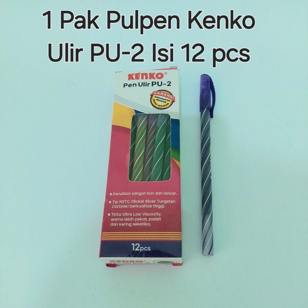 

1 Pak Pulpen Kenko Ulir PU-2 Isi 12 Pcs
