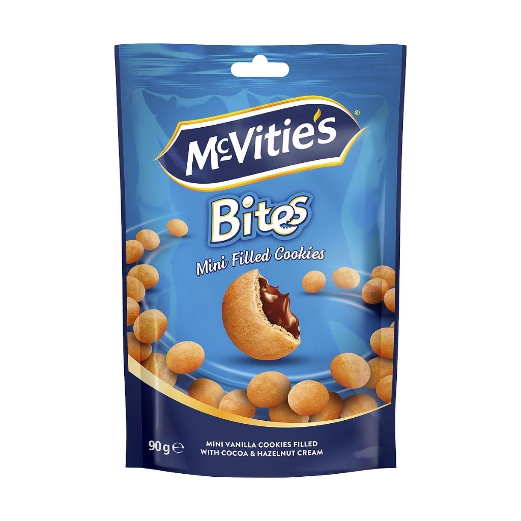 

Biskuit Cookies Mcvities Bites Vanilla Coklat Hazelnut Cookies Australia 90 gr