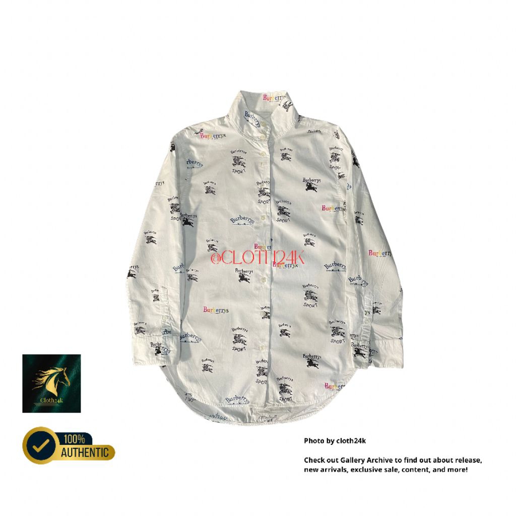 prelovedburberry prelovedkemeja lengan panjang luxury x vintage uk m second branded not polo ralph l