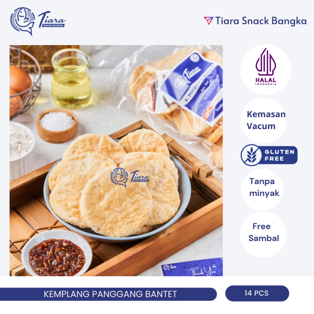 

Kemplang Kerupuk Panggang Bantet Super Ikan Tenggiri Asli Bangka by Tiara Snack Bangka