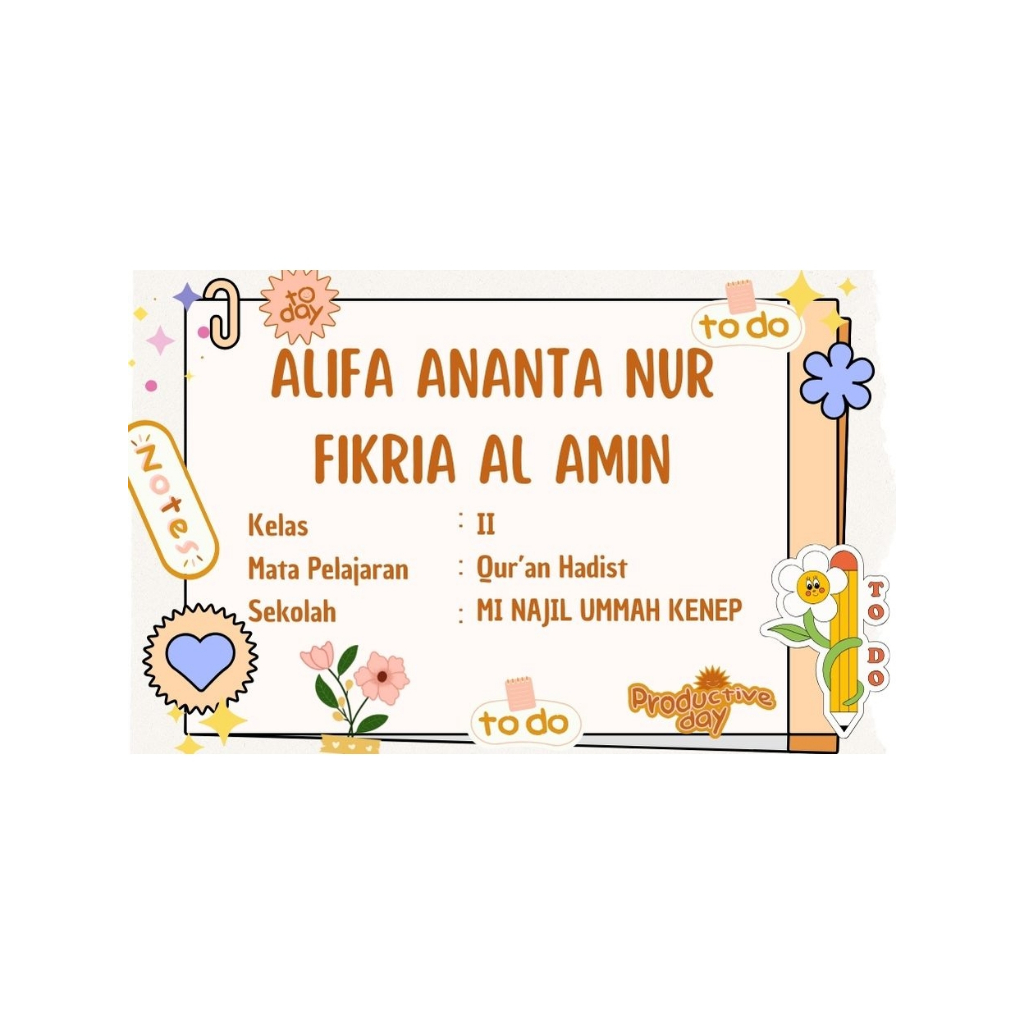 Stiker Mapel/stiker Nama buku/stiker buku aesthetic/stikerLKS