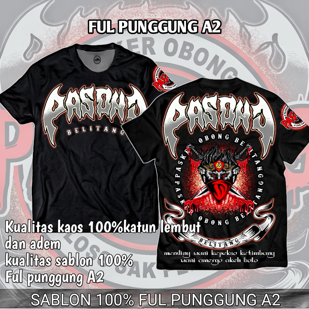 kaos pasong ikspi kera sakti terbaru kaos distro disain terbaru PASONG ikspi kera sakti ful ful pung