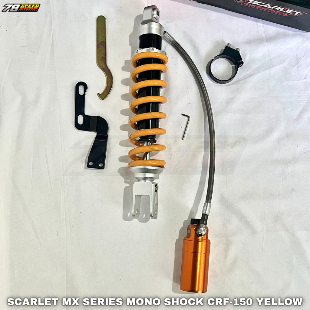MONO SHOCK SCARLET RACING Mono Shock Shok Shock Absorber Klx 150 Crf 150 Tabung Dan Non Tabung Skok 
