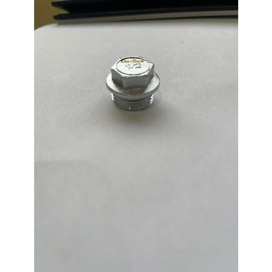 tutup drat luar 1/2" KUNINGAN end plug dop pipa penutup lubang kran