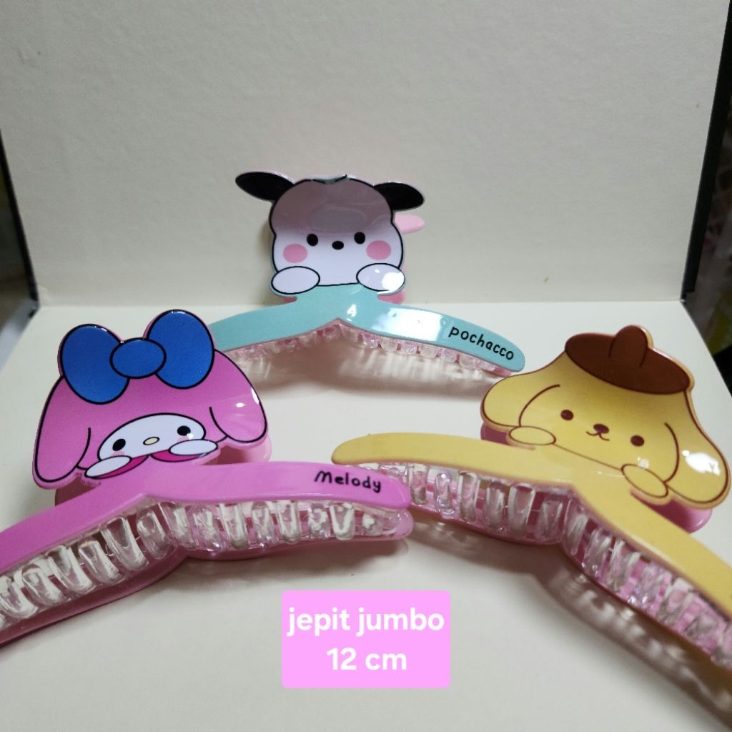 Jepit Rambut jumbo Karakter Melody Pompompurin  Pochaco