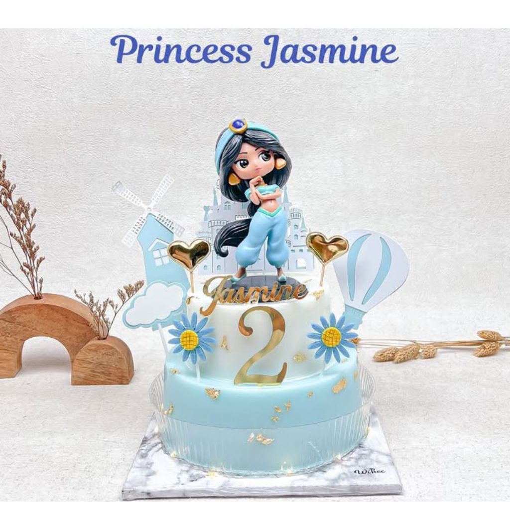 

Puding ulang tahun anak tema Jasmine