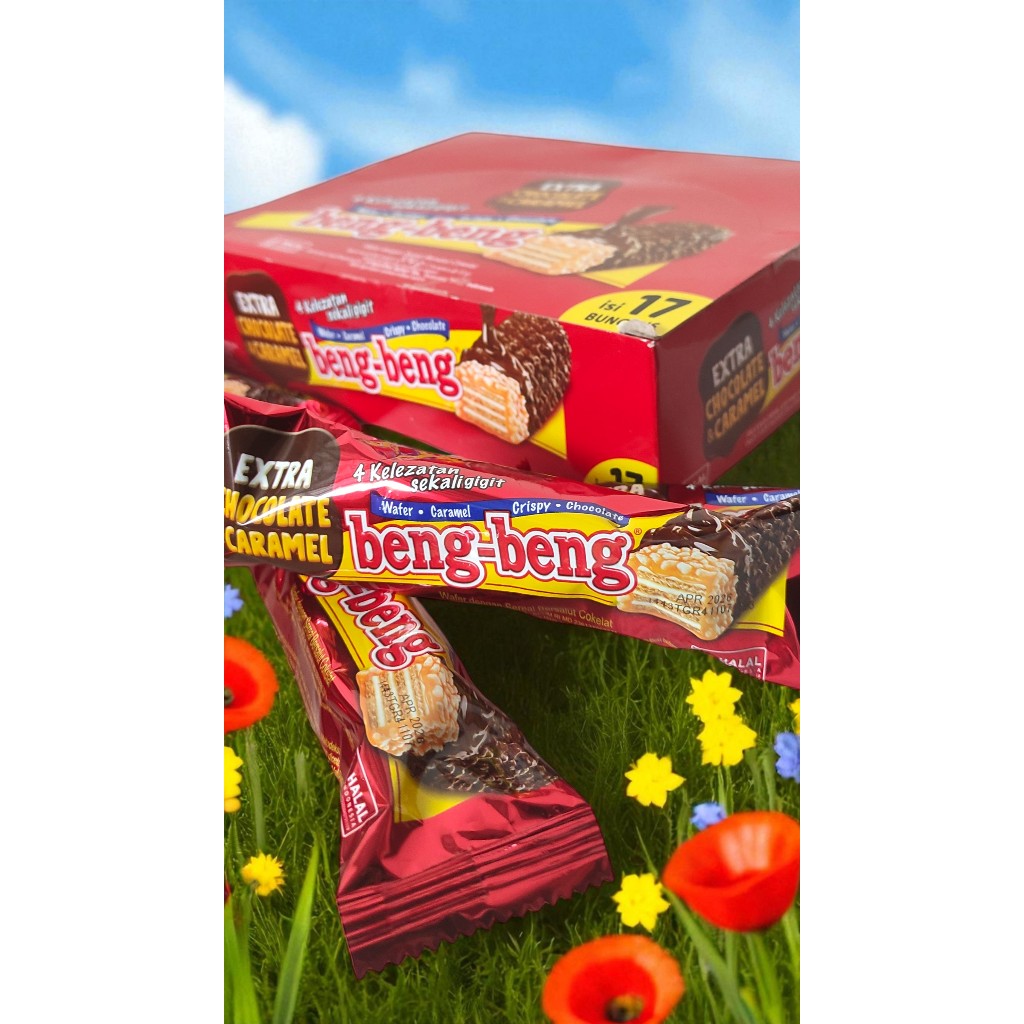 

Beng Beng 1 Pak / Satuan – Wafer Cokelat Caramel Crispy Murah ala iBar