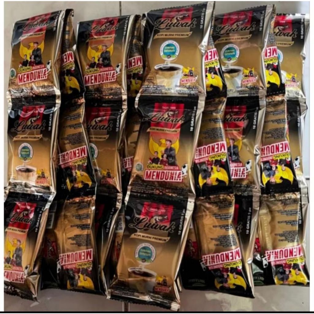 

Kopi Luwak Hitam + Gula 23 g Renceng (15PCS)