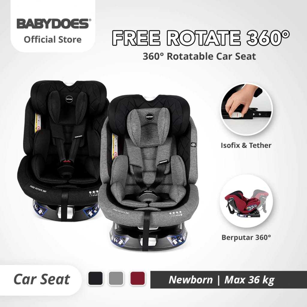 Babydoes Carseat Free Rotate & Full Rotate/Car seat Anak