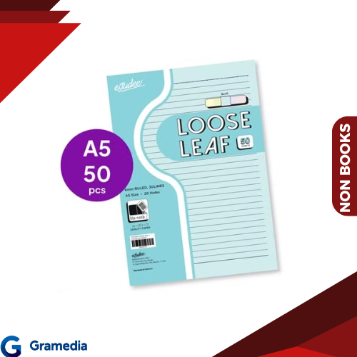 

Gramedia Medan - Estudee Loose Leaf J Color A5 50 Blue