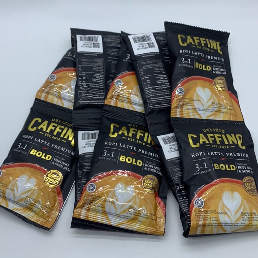 

Caffino Bold Kopi Latte Premium - 1 renteng isi 10 sachet Coffee