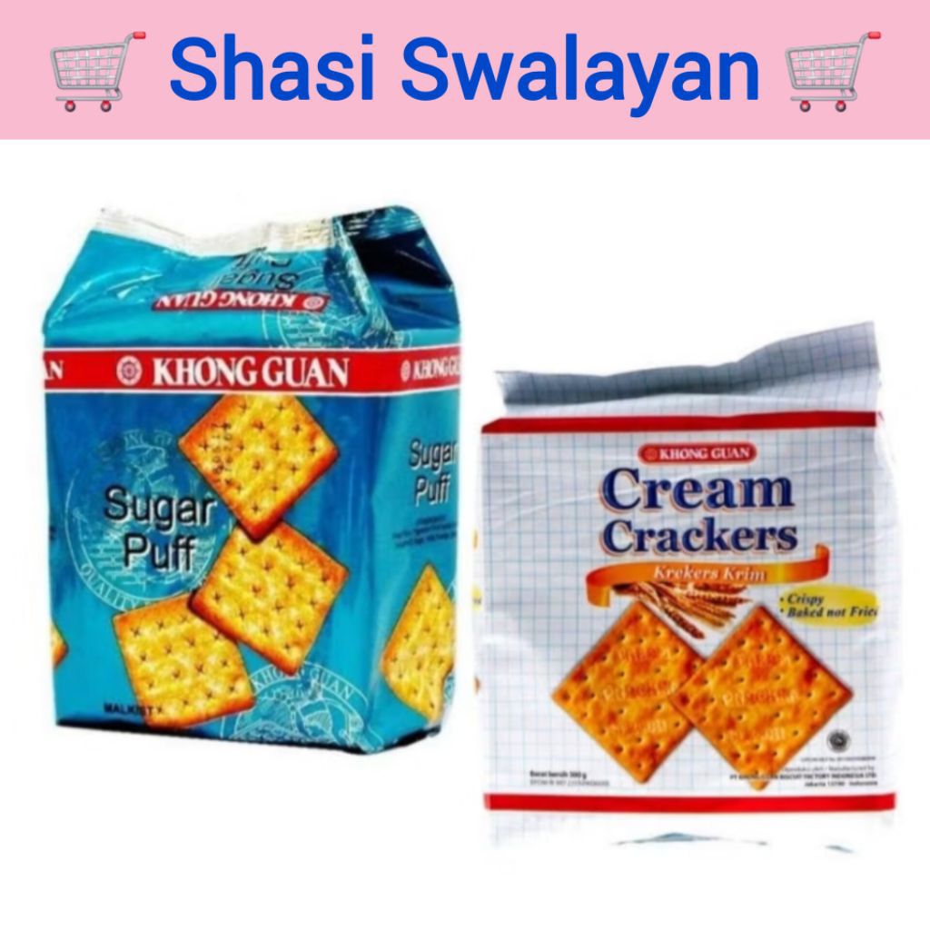 

KHONG GUAN Sugar Puff 275gr / Cream Cracker 300gr