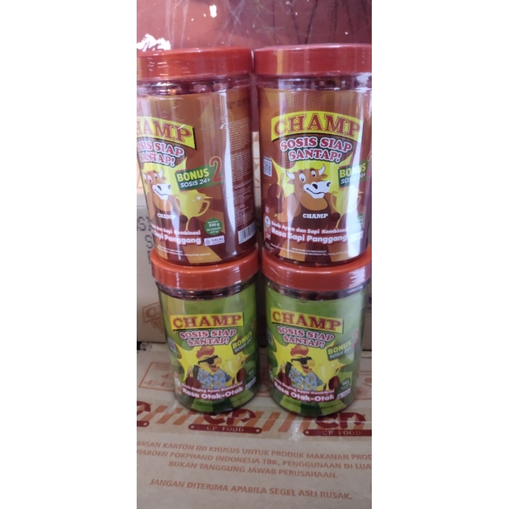 

Champ Sosis Sapi Dan Otak Otak Siap Santap 4 Toples