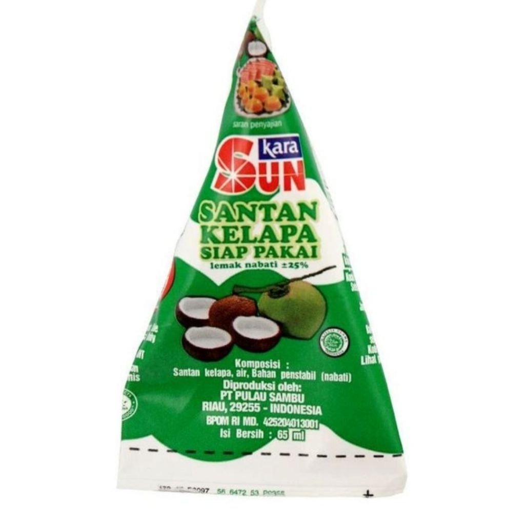 

[ 1 Dus - 36 Pcs ] Sun Kara Santan Kelapa Siap Pakai 65 mL