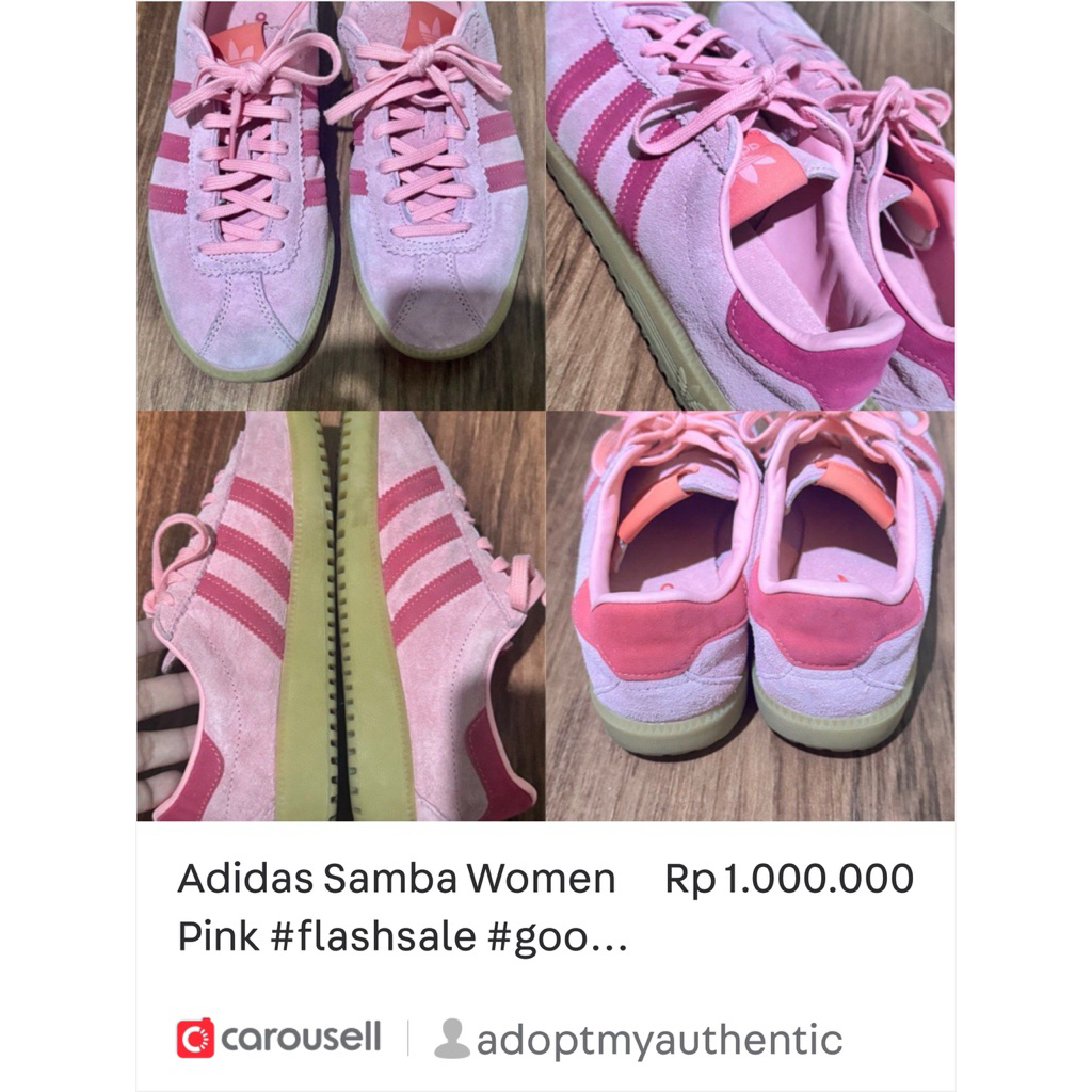 [PRELOVED] ADIDAS SAMBA PINK