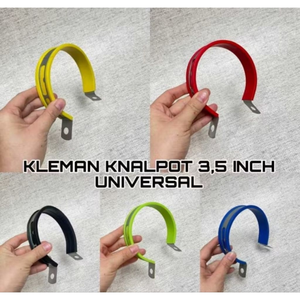 BREKET KLEM KLEMAN GANTUNGAN KNALPOT RACING UNIVERSAL BULAT OVAL PLUS
