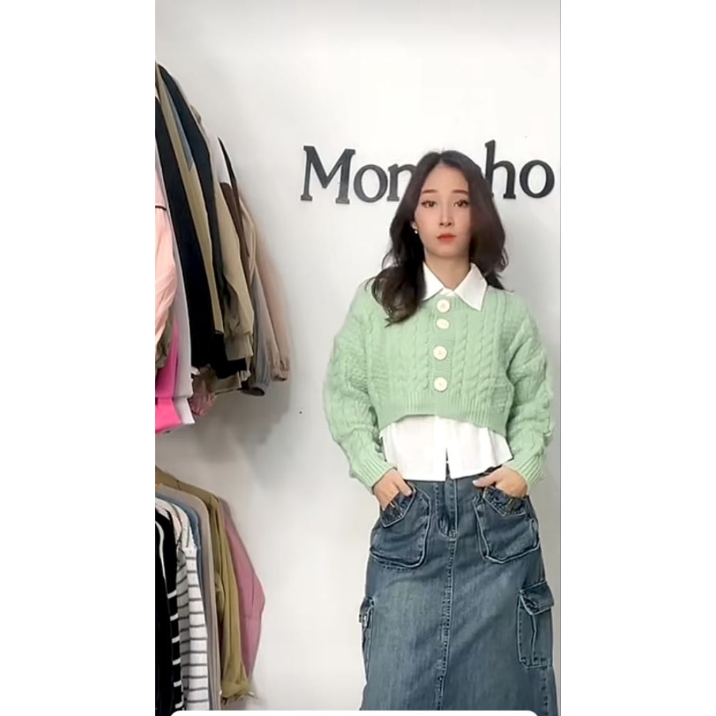 cardigan  kepang preloved