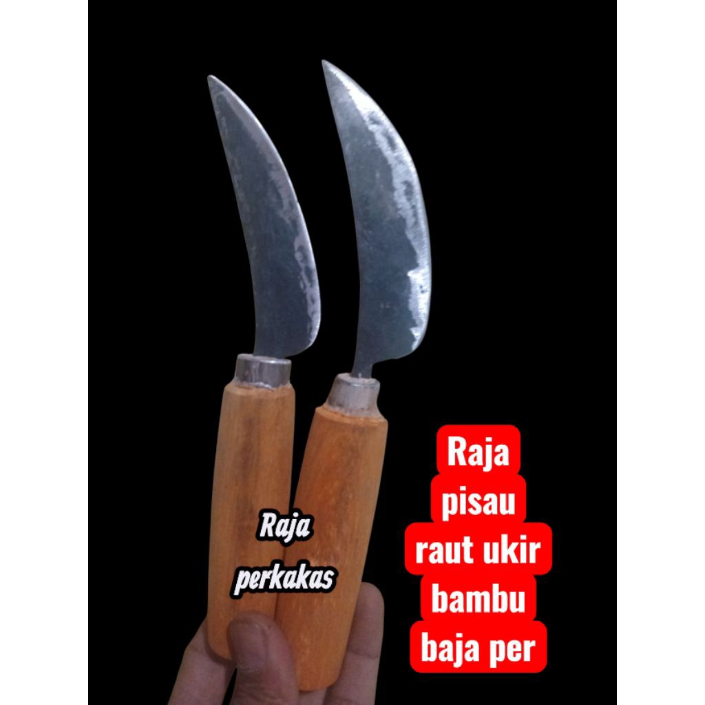 pisau ukir bambu pisau raut gagang kayu