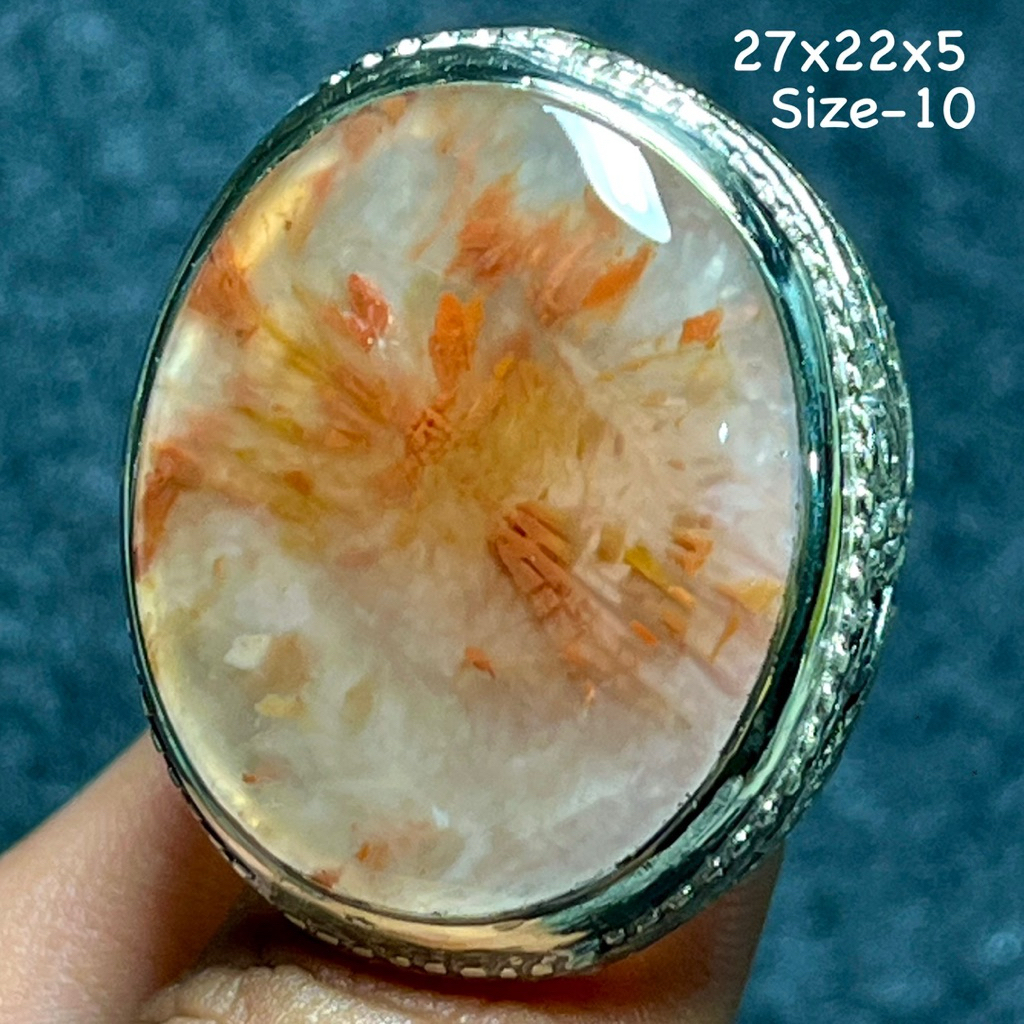 Cincin Batu Akik Natural Baturaja Aquarium (Asli Alam)