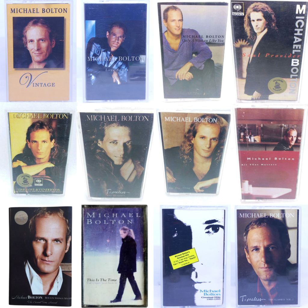 Kaset pita MICHAEL BOLTON - the one thing - vintage - love songs - time love & tenderness - timeless