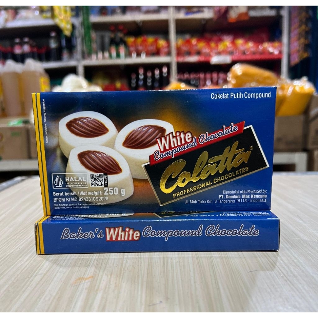 

Colatta White Compound Chocolate / Coklat Batang Putih 250 gram