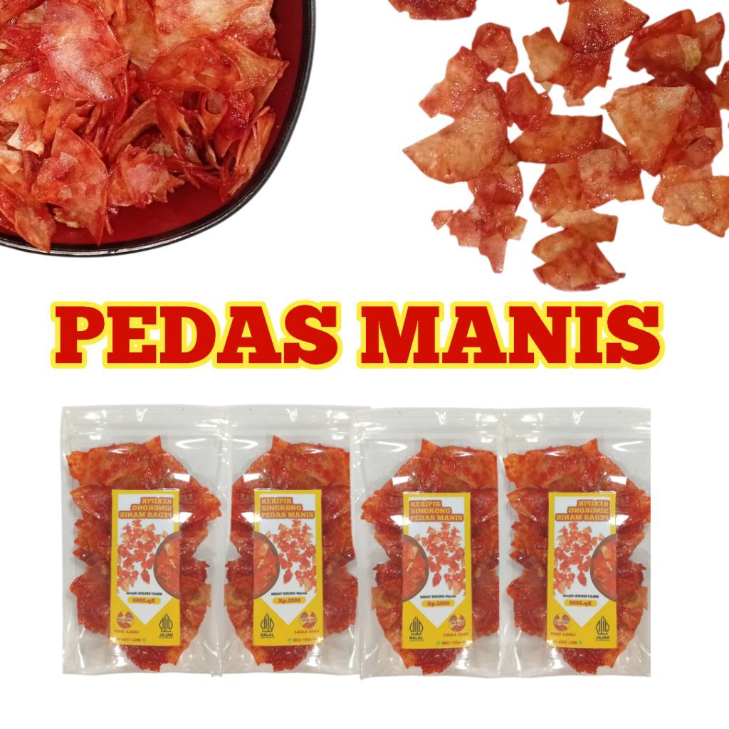 

KERIPIK SINGKONG PEDAS MANIS/KERIPIK LENGKET
