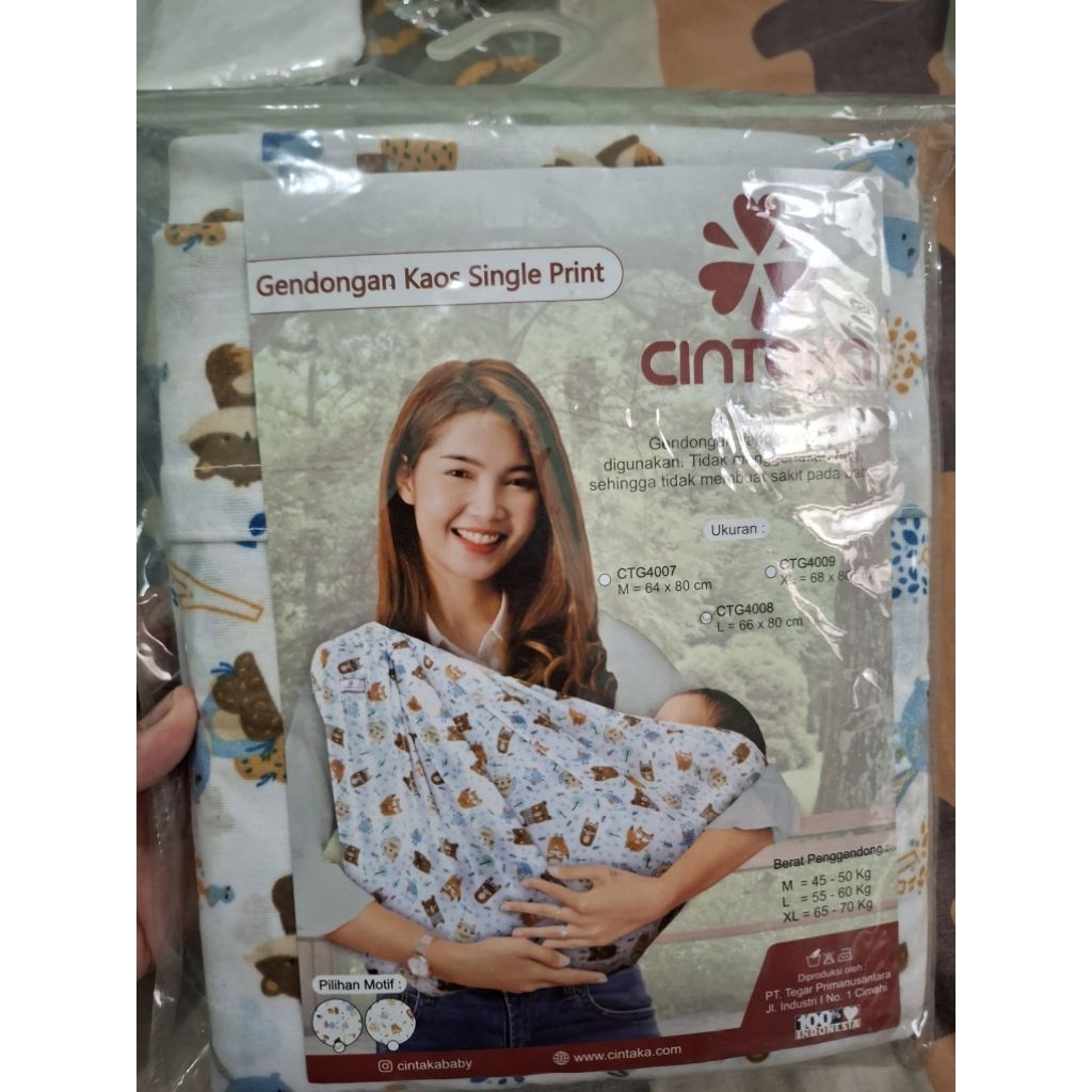 Gendongan Kaos (Geos) CINTAKA ukuran L