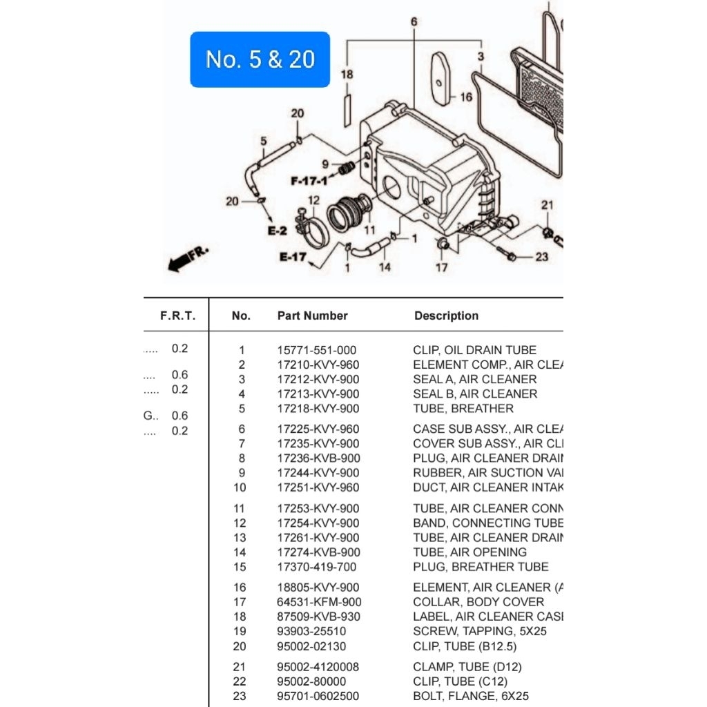 Selang hawa mesin atau Tube breather plus clip tube untuk motor Beat carbu dan Scoopy carbu number p