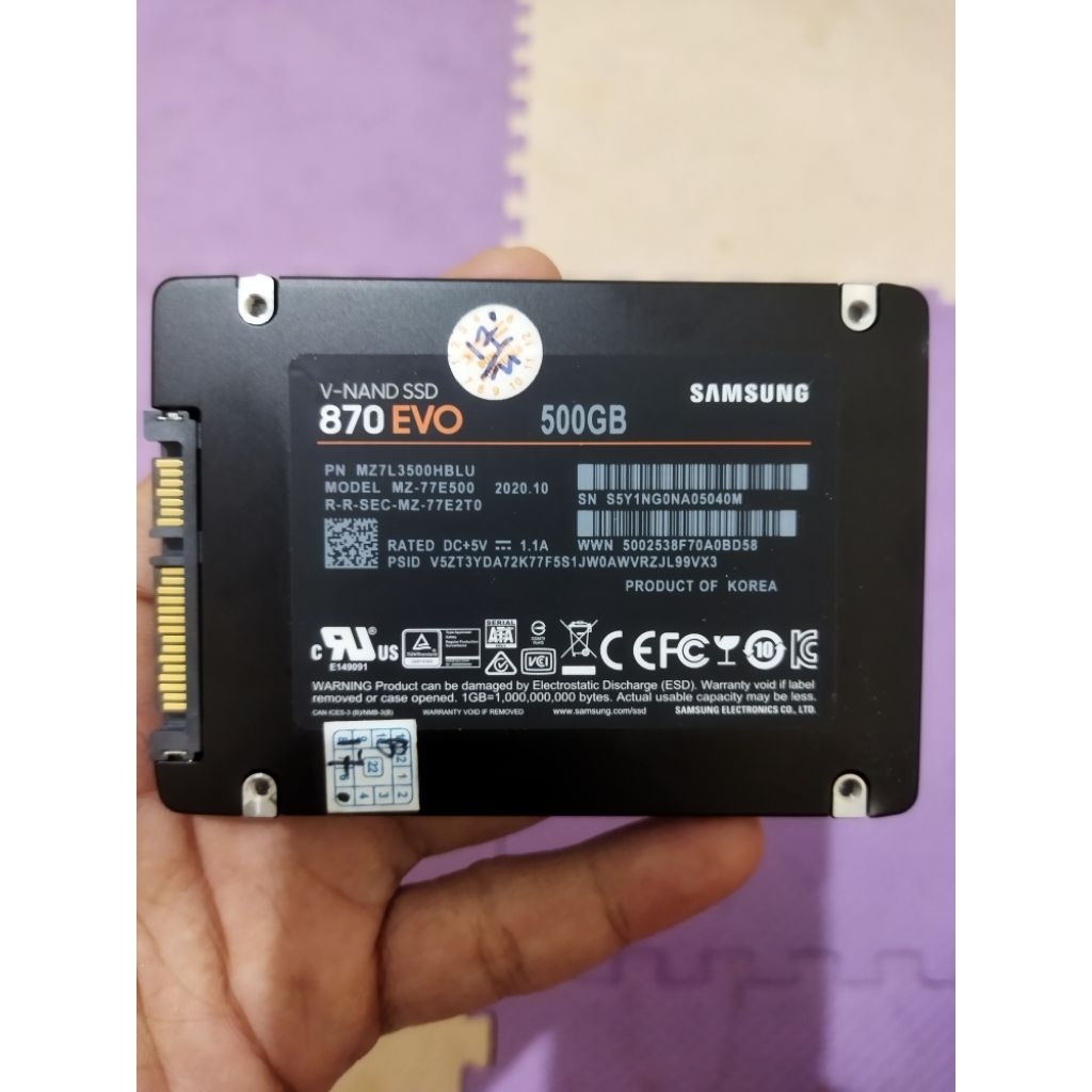 SSD SAMSUNG 870 EVO 500GB