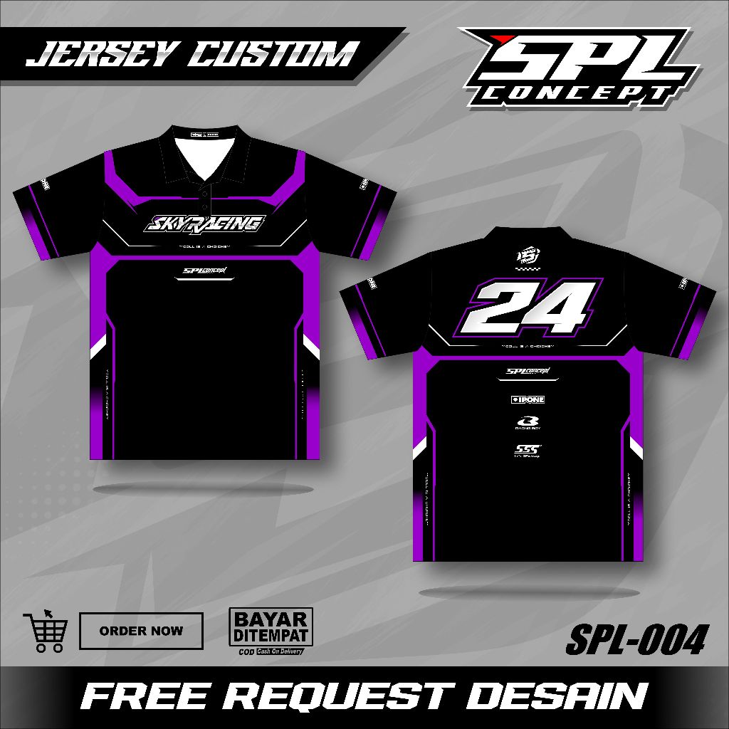 JERSEY RACING KAOS BAJU JERSEY BALAP CUSTOM FULL PRINTING JERSEY BALAP RACING BISA UBAH NAMA NOMOR T