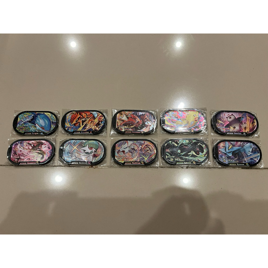 Pokemon Mezastar Season 2, Mezatag Bintang 6/B6, Black Tag. Groudon, Kyogre, Zekrom, Reshiram, Kyure