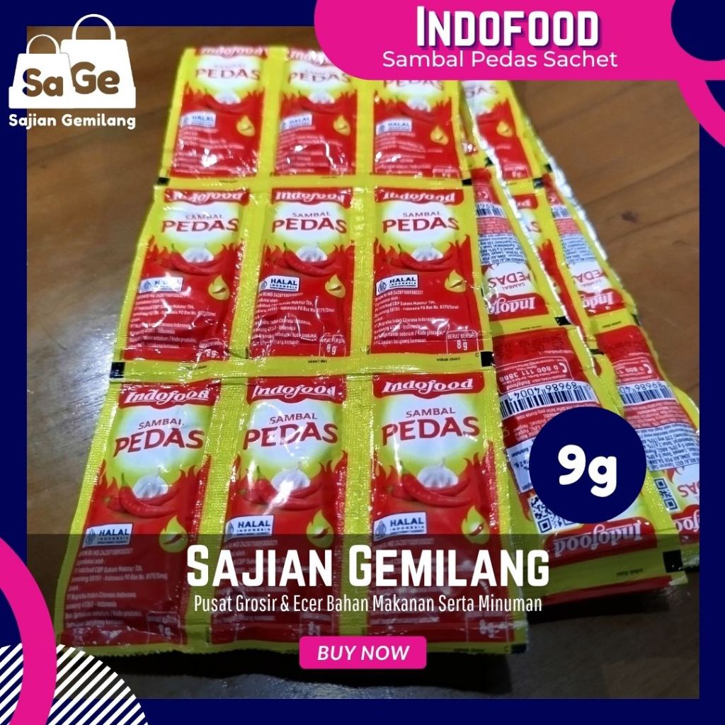 

Indofood saus pedas sachet 9gr - Grosir