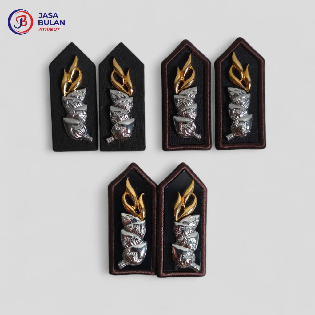 MONOGRAM POLRI | DASAR MIKA, FULL KAIN, BORDIR