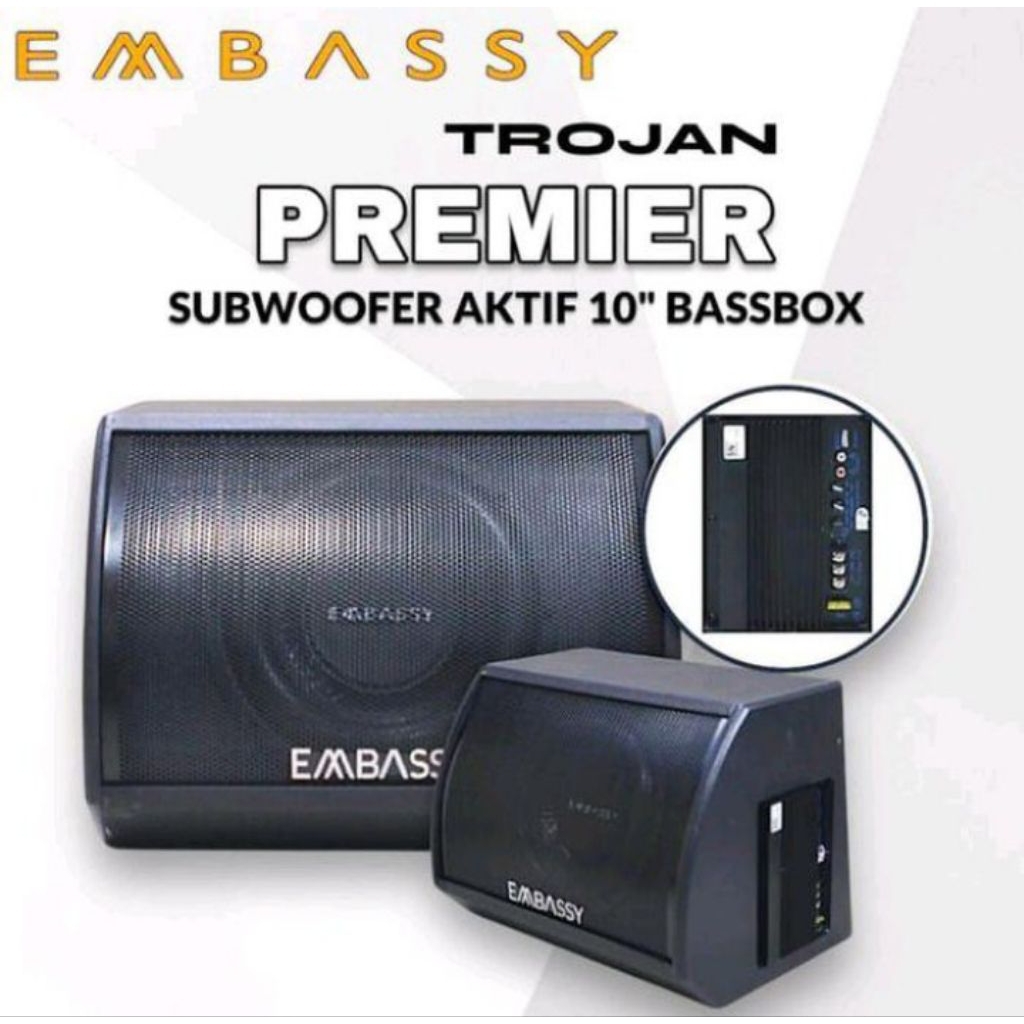 Subwoofer aktif 10 inch Embassy Trojan EMS-10 Original