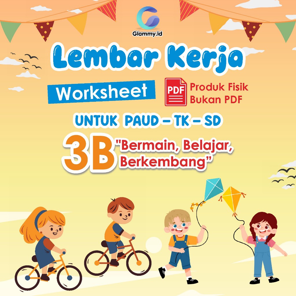 

Worksheet Edukasi Anak PAUD/TK/SD - Lembar Kerja Berwarna - 1 Set Isi 40Lbr - Bukan PDF Ukuran A5