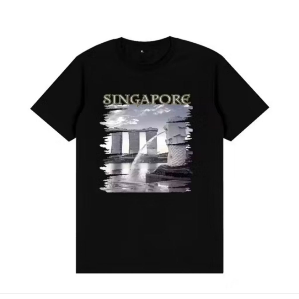 Kaos Distro Pria Wanita Unisex Singapore - Kaos Bahan Lembut Nyaman Tidak Panas