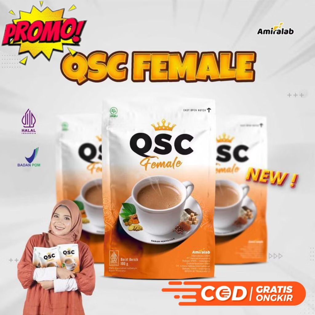 

[Original] 100Gram QSC Minuman Kopi Herbal Untuk Masalah Kewanitaan - Bisa Untuk Melancarkan Datang Bulan BPOM Halal