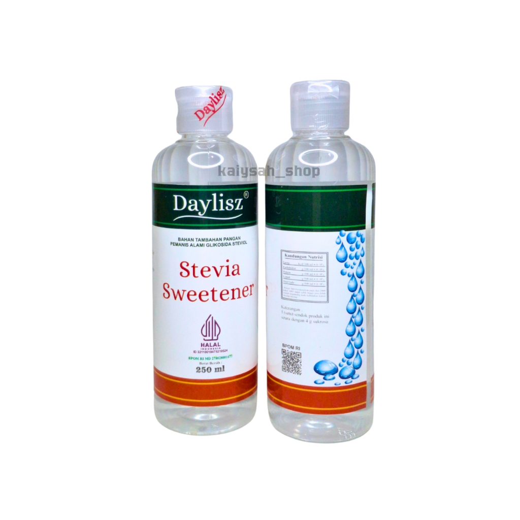 

Stevia Liquid 250ml - Gula Sehat Diet Keto & Diabetes, Pemanis Nol Kalori & Non-Glikemik