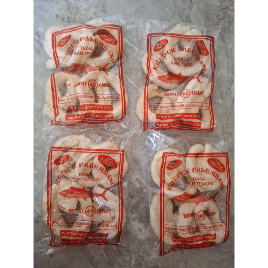 

KRUPUK PALEMBANG RASA IKAN TENGIRI CAP 45 1BALL ISI 24PACK