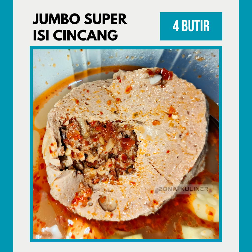 

Bakso Ikan Rudal Super Isi Cincang 4 Butir – Original & Pedas | Pedas & Gurih