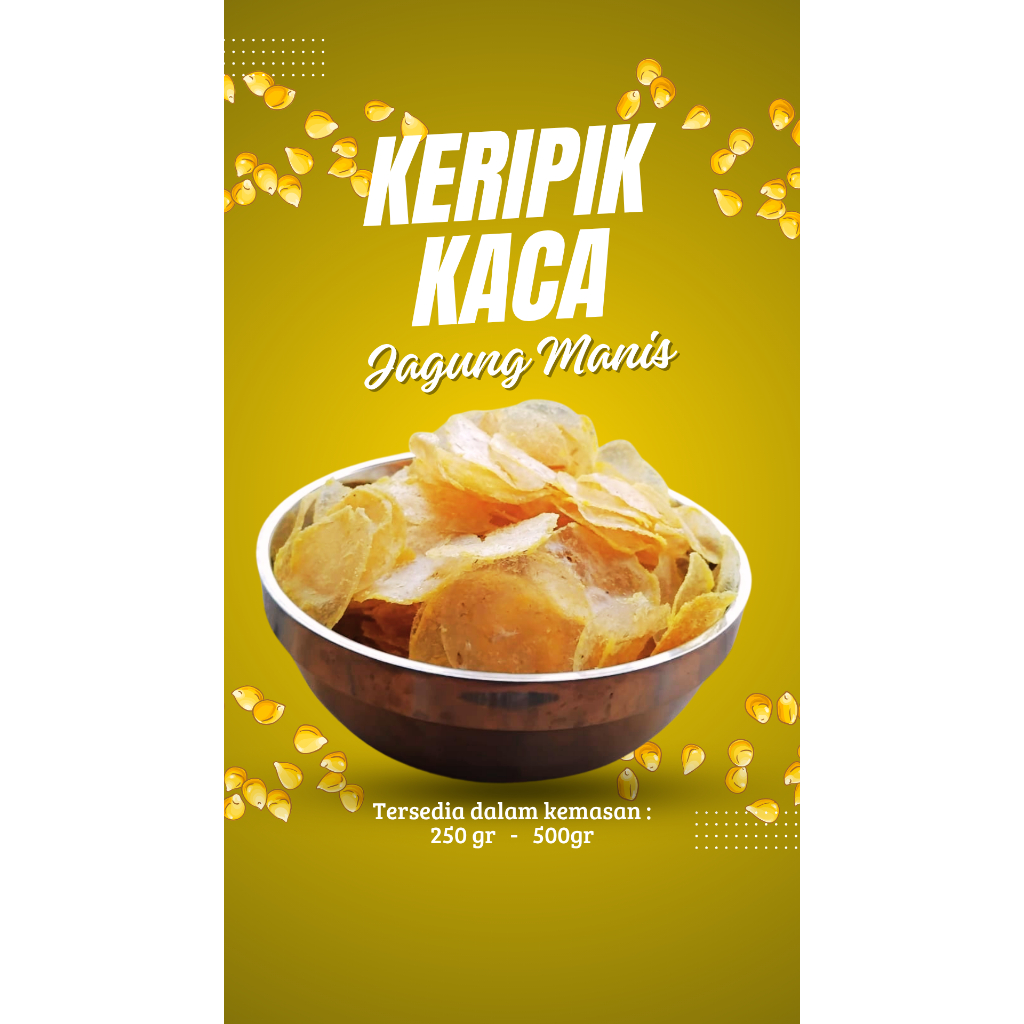 

Keripik Kaca Jagung Manis 500gr | Kripca 250 gr | Bumbu Melimpah | Camilan Renyah