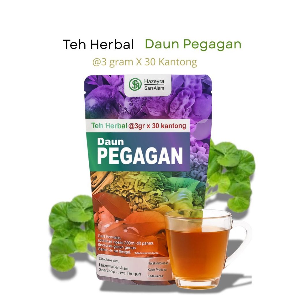 

teh herbal daun pegagan isi 30pcs