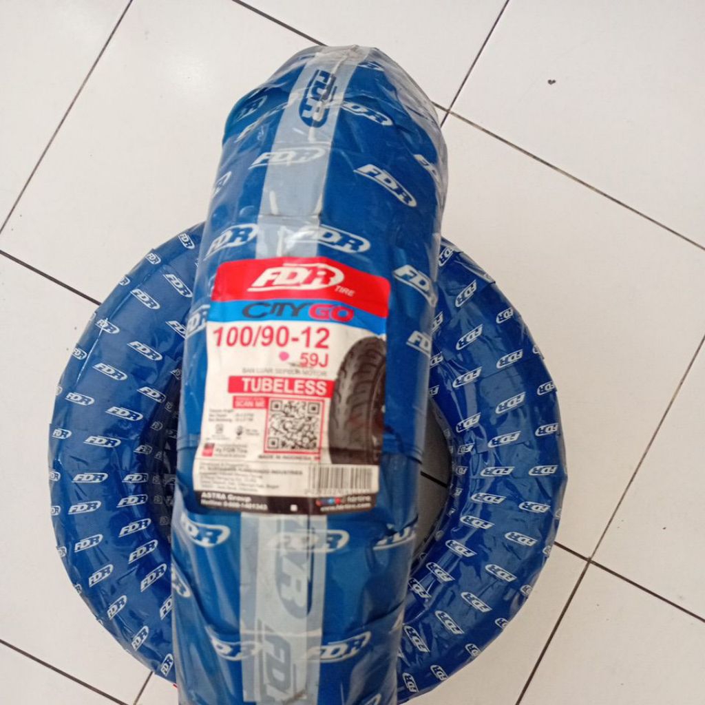 BAN LUAR BAN DONAT DEPAN 100/90-12 FDR SCOOPY 2017-2025