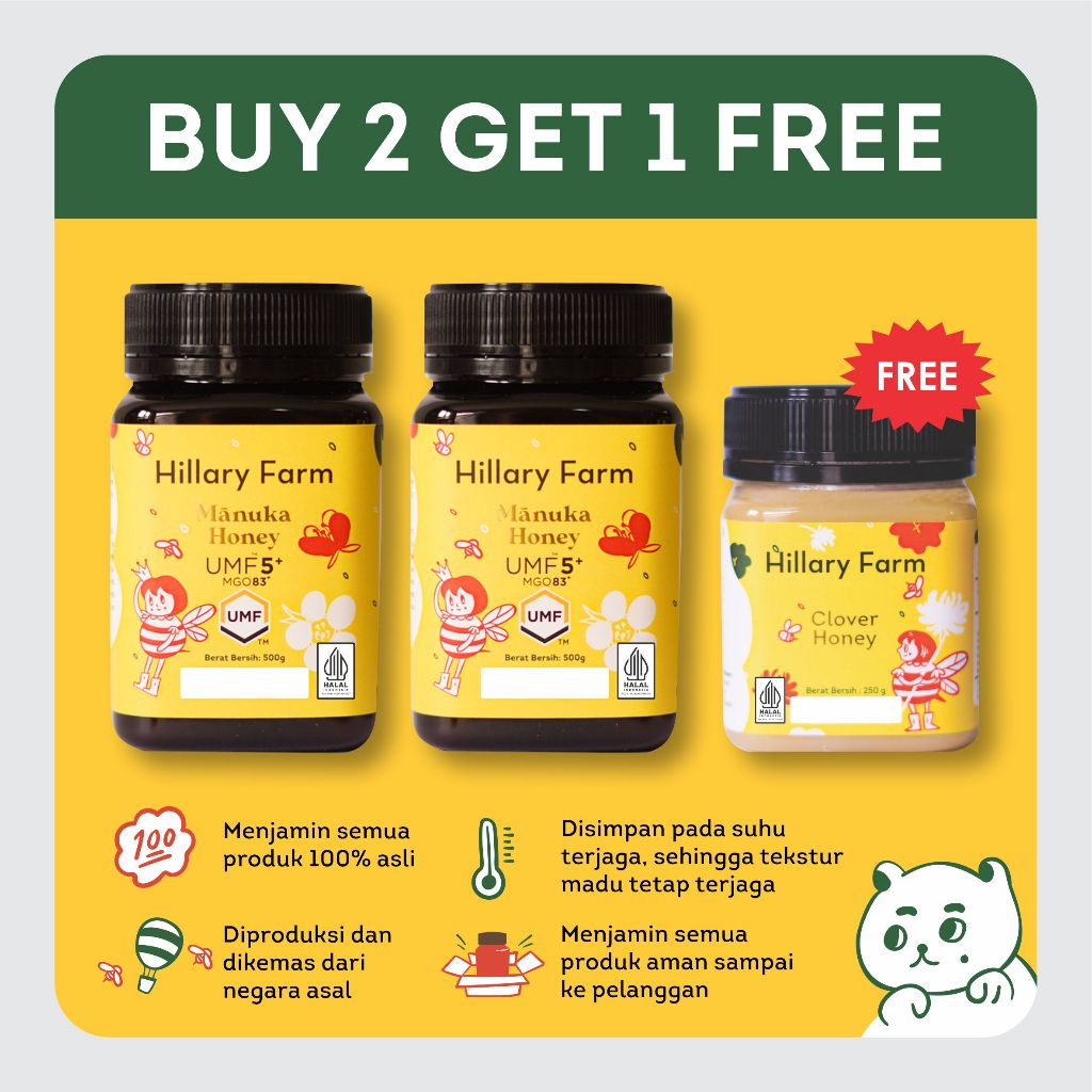 

2 Manuka Honey UMF 5+ Free Madu