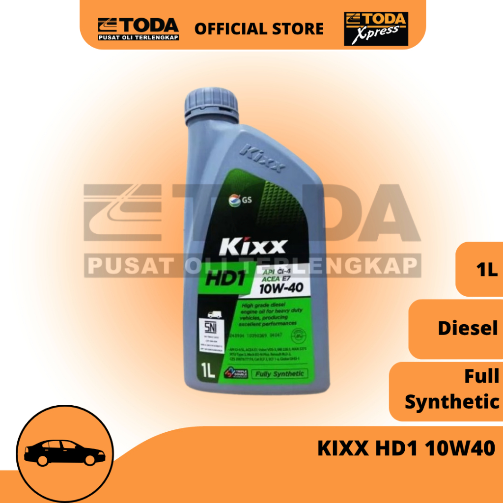 Oli Mesin Kixx HD1 Diesel 10W40 1L Oli Mesin Diesel Original