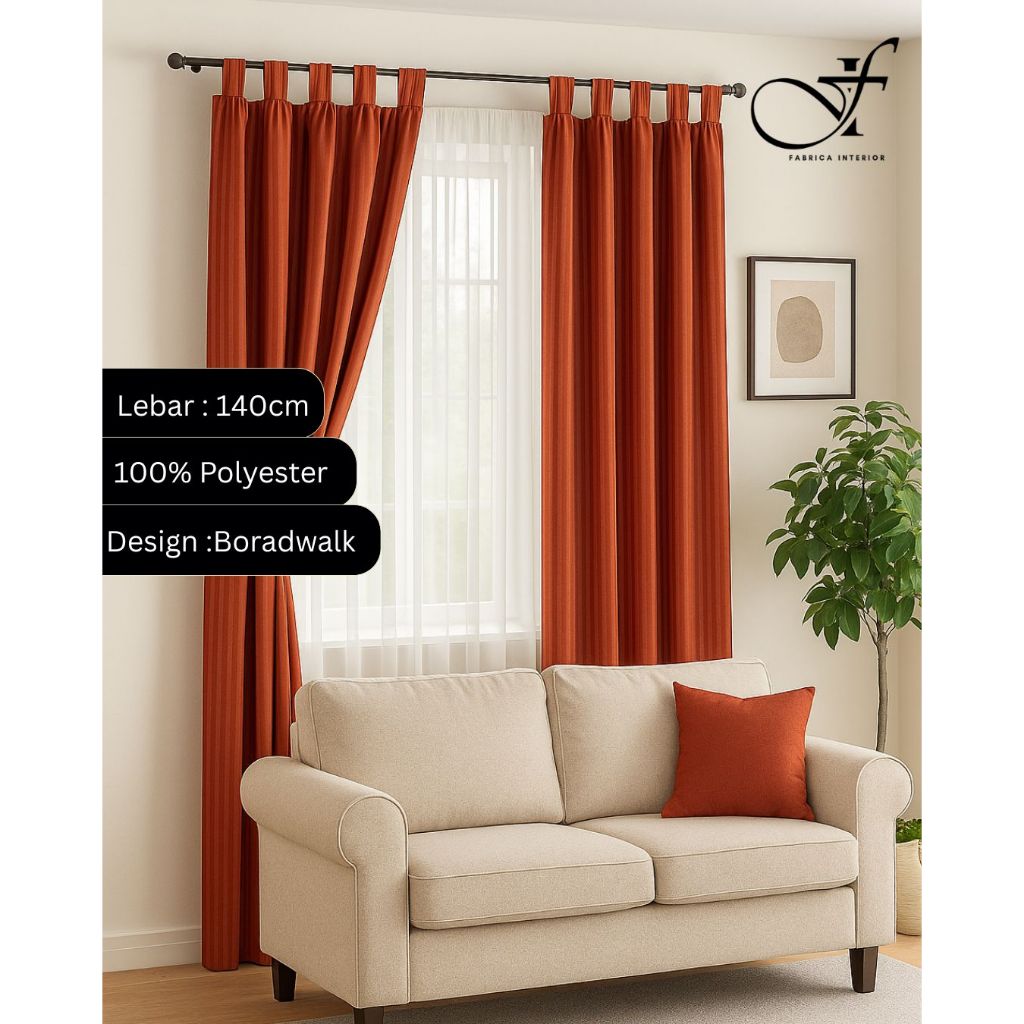 Bahan Kain Gorden, Taplak Meja, Kap Lampu, Table Runner  "BOARDWALK "