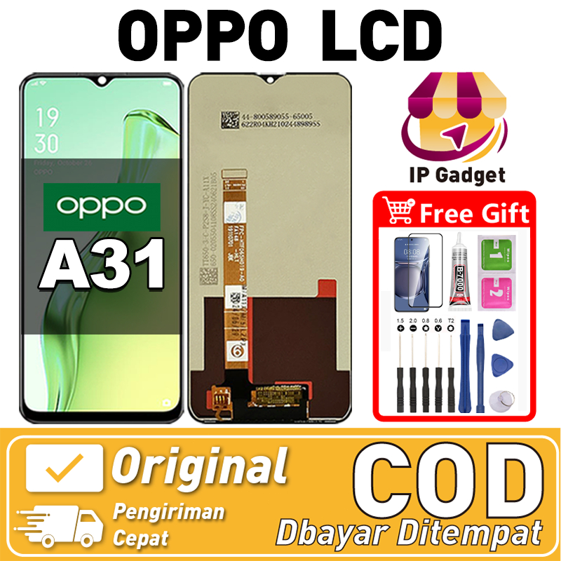 ORI FOR LCD OPPO A31 Fullset Original LCD HP OPPO A31 Asli Touchscreen Layar Sentuh HP COD